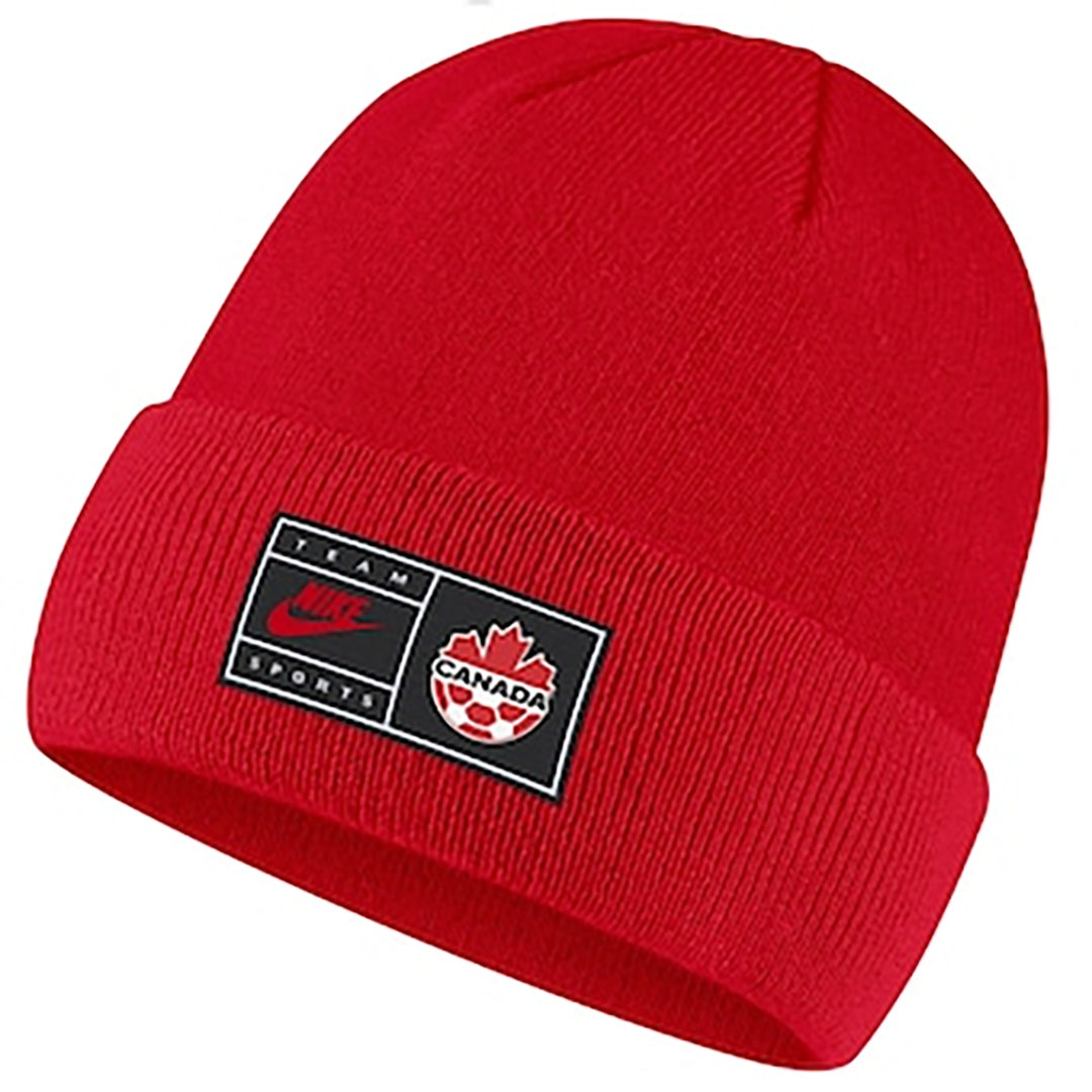 Nike, Canada Soccer Nike Wordmark Cuffed Knit Hat