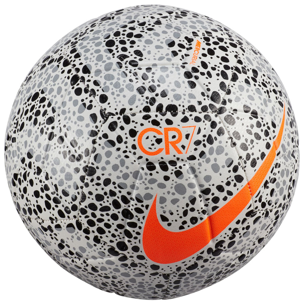 Nike, Nike CR7 Strike Ball 2020/21 White/Black/Total Orange