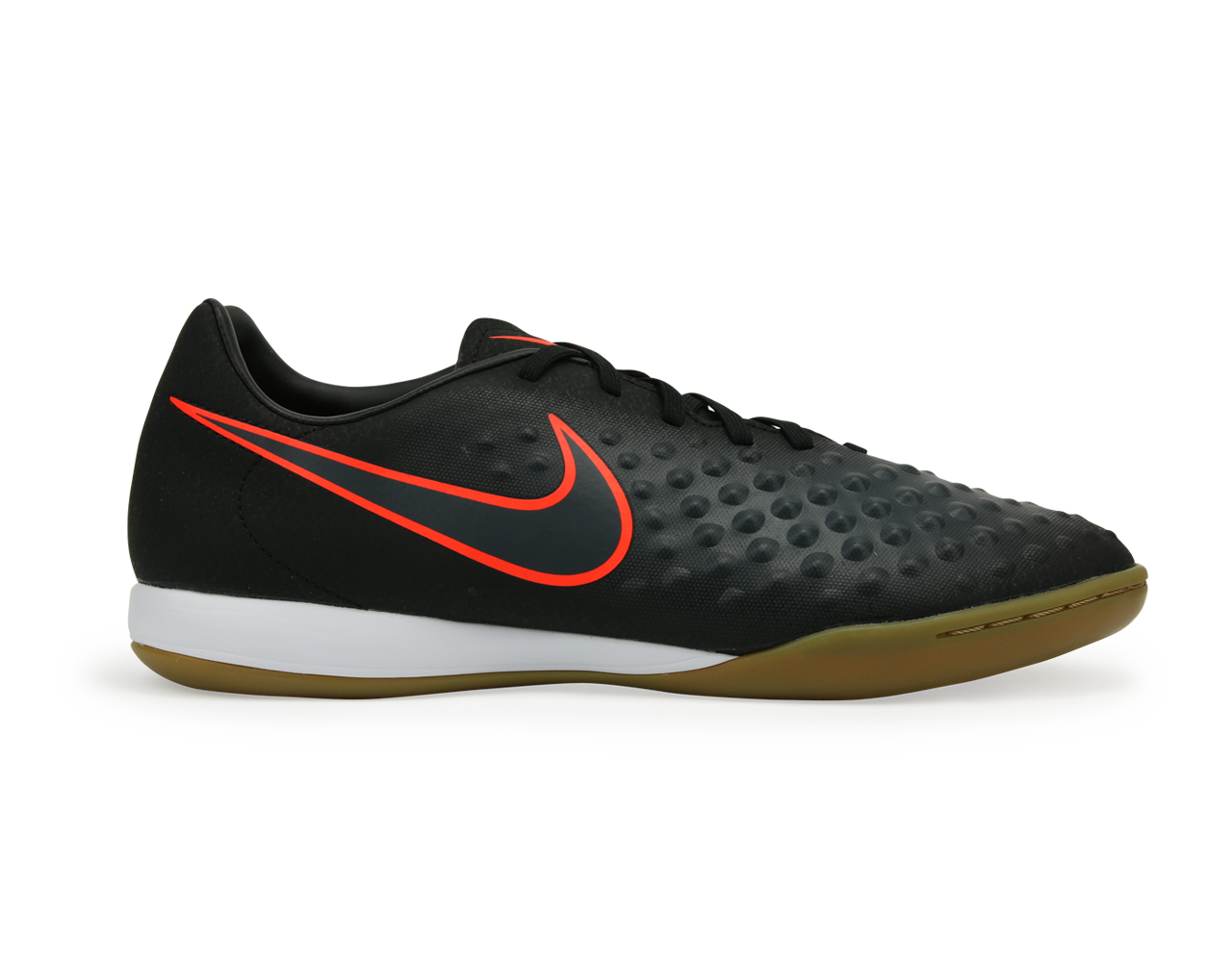 Nike, Nike Men's MagistaX Onda II Indoor Soccer Shoes Black/Total Crimson