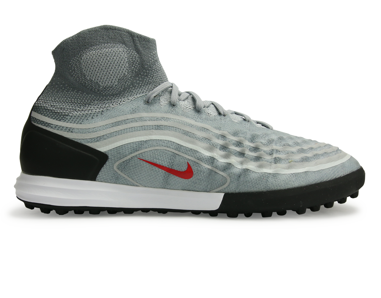 Nike, Nike Men's MagistaX Proximo II Dynamic Fit Turf Soccer Shoes Cool Grey/Varsity Red/Black/Wolf Grey