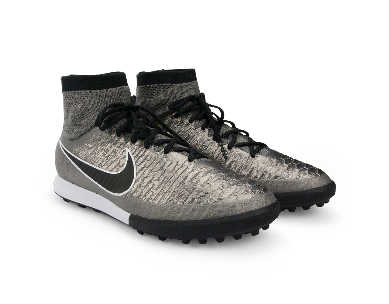Nike, Nike Men's MagistaX Proximo Turf Soccer Shoes Metallic Pewter/Ghost Green/Black
