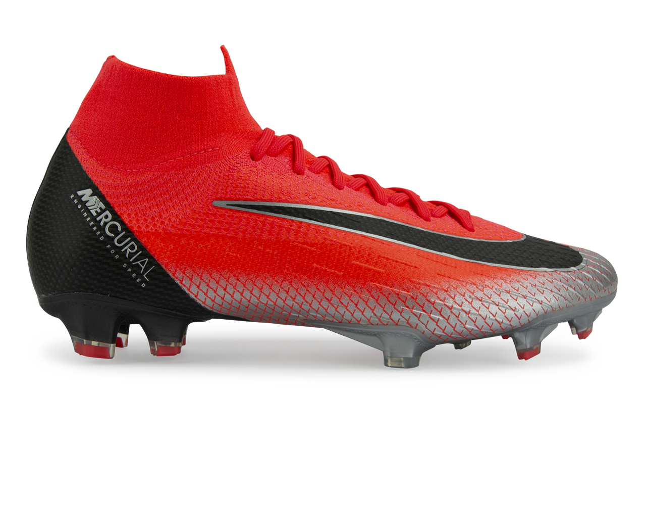 Nike, Nike Men's Mercurial CR7 Superfly 6 Elite FG Bright Crimson/Black