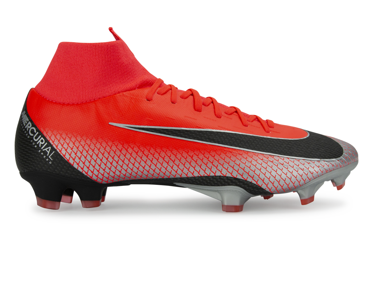 Nike, Nike Men's Mercurial CR7 Superfly 6 Pro FG Bright Crimson/Black