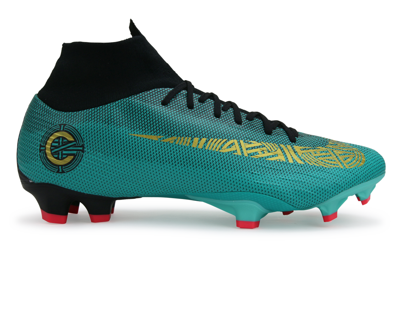 Nike, Nike Men's Mercurial CR7 Superfly 6 Pro FG Clear Jade/Hyper Turquoise