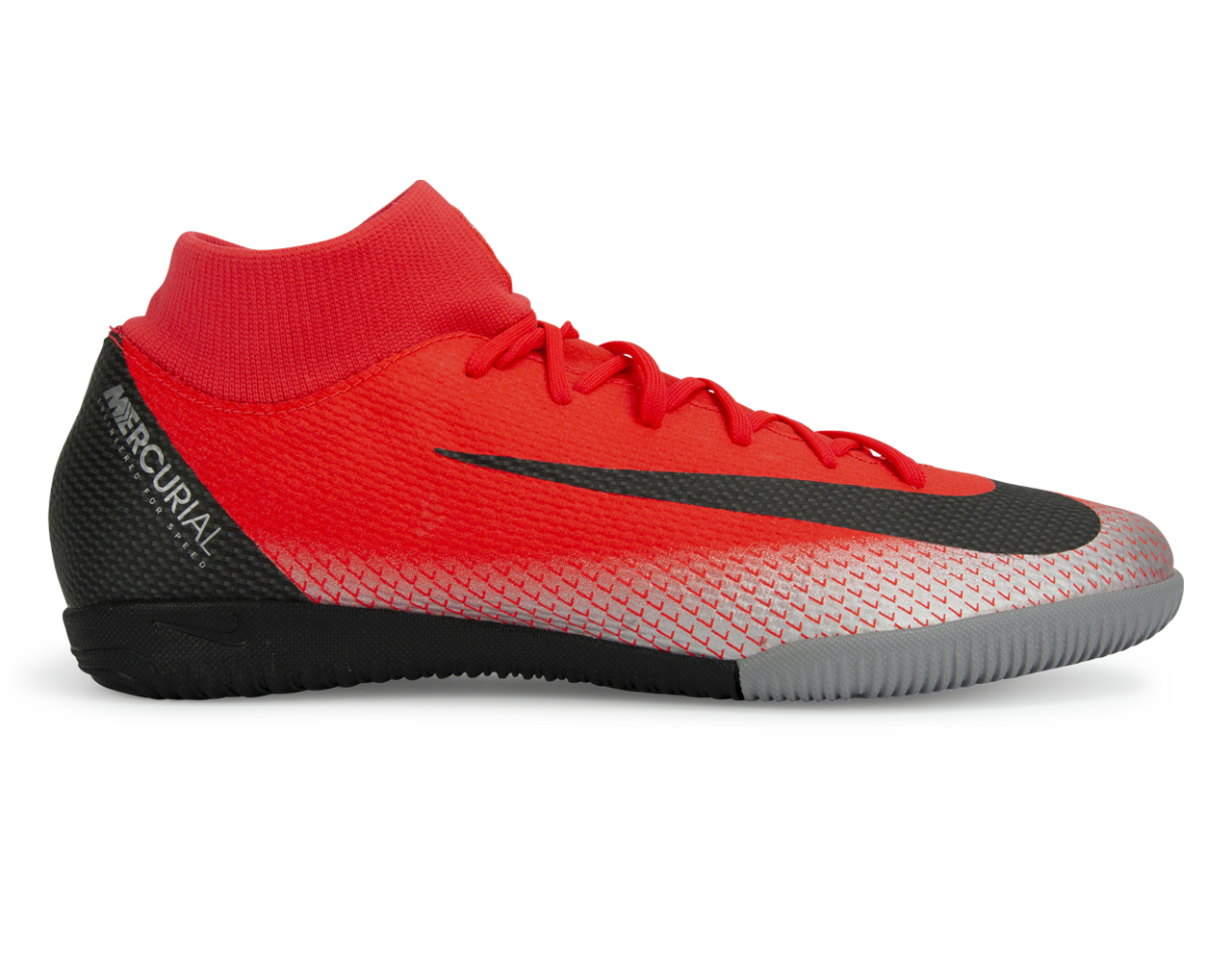 Nike, Nike Men's Mercurial CR7 SuperflyX 6 Academy Indoor Soccer Shoes Bright Crimson/Black