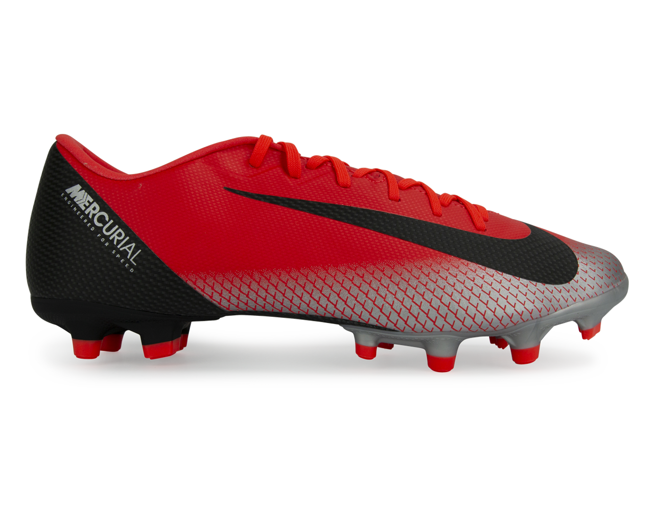 Nike, Nike Men's Mercurial CR7 Vapor 12 Academy FG/MG Bright Crimson/Black