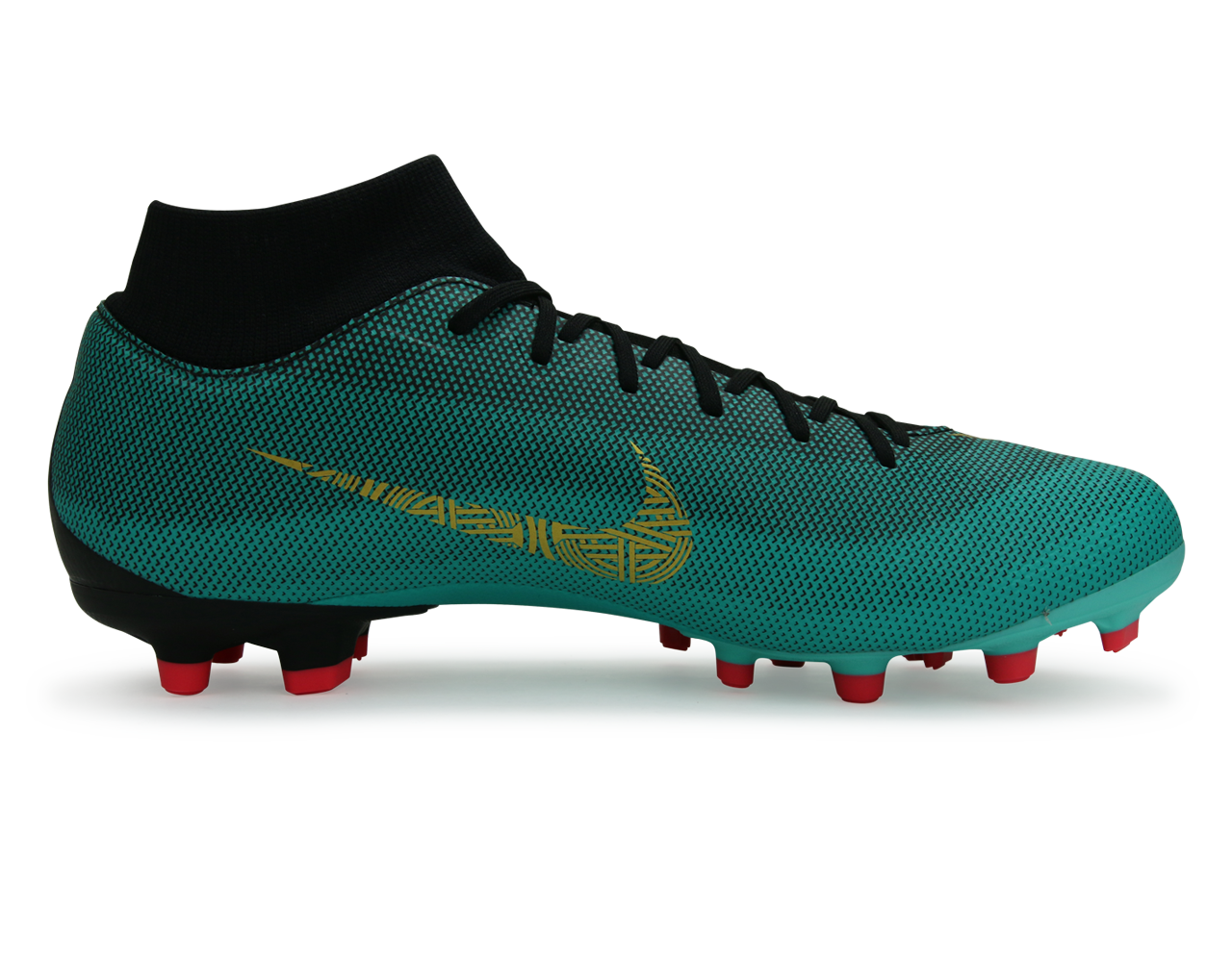 Nike, Nike Men's  Mercurial Superfly 6 Academy CR7 FG/MG Clear Jade/Black/Hyper Turquoise