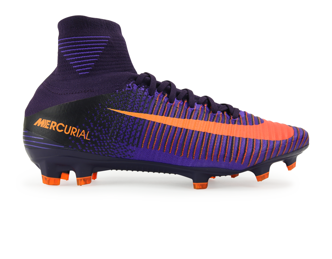 Nike, Nike Men's Mercurial Superfly V FG Purple Dynasty/Bright Citrus/Hyper Grape