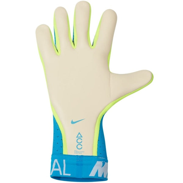 Nike, Nike Men's Mercurial Touch Elite Goalkeeper Gloves Blue Hero/White