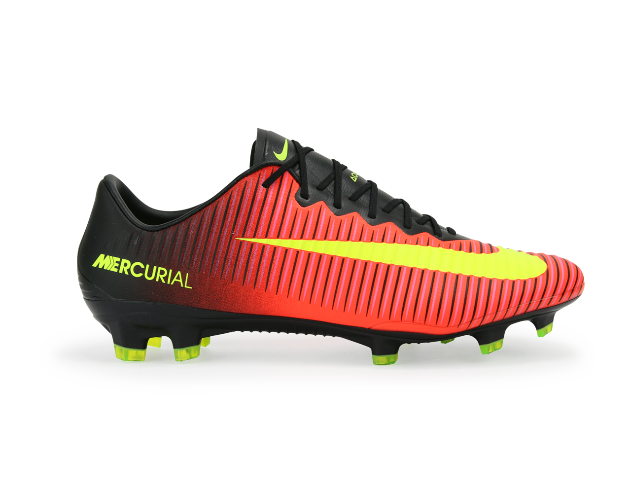 Nike, Nike Men's Mercurial Vapor XI FG Total Crimson/Volt Black/Pink Blast