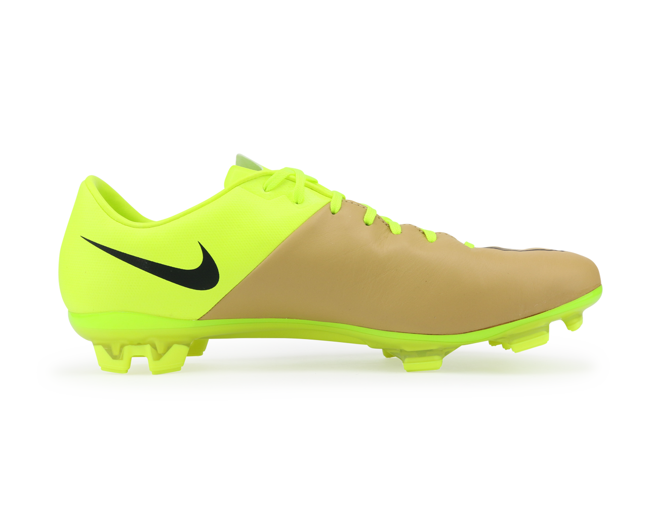 Nike, Nike Men's Mercurial Veloce II Leather FG Canvas/Black/Volt