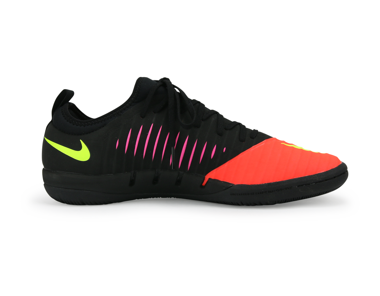 Nike, Nike Men's MercurialX Finale II Indoor Soccer Shoes  Total Crimson/Volt/Pink