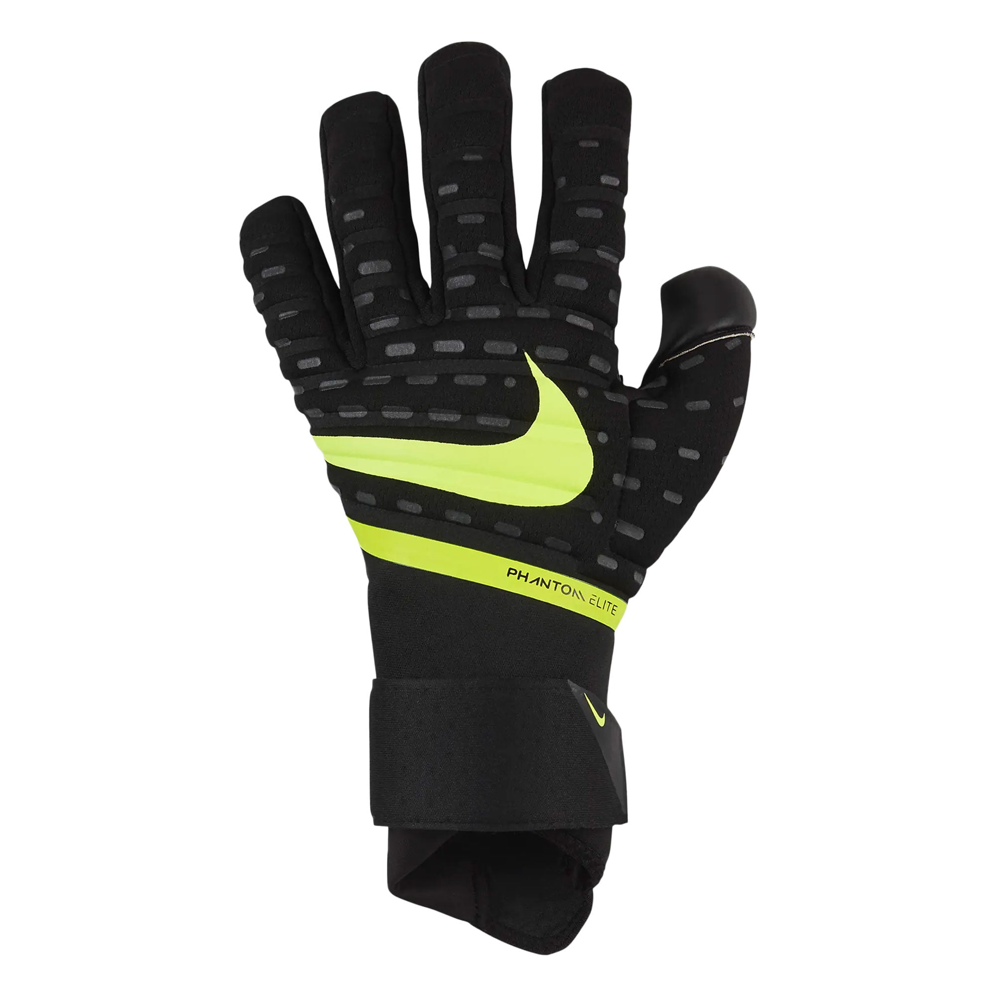 Nike, Nike Men's Phantom Elite Goalkeeper Gloves Black/Volt