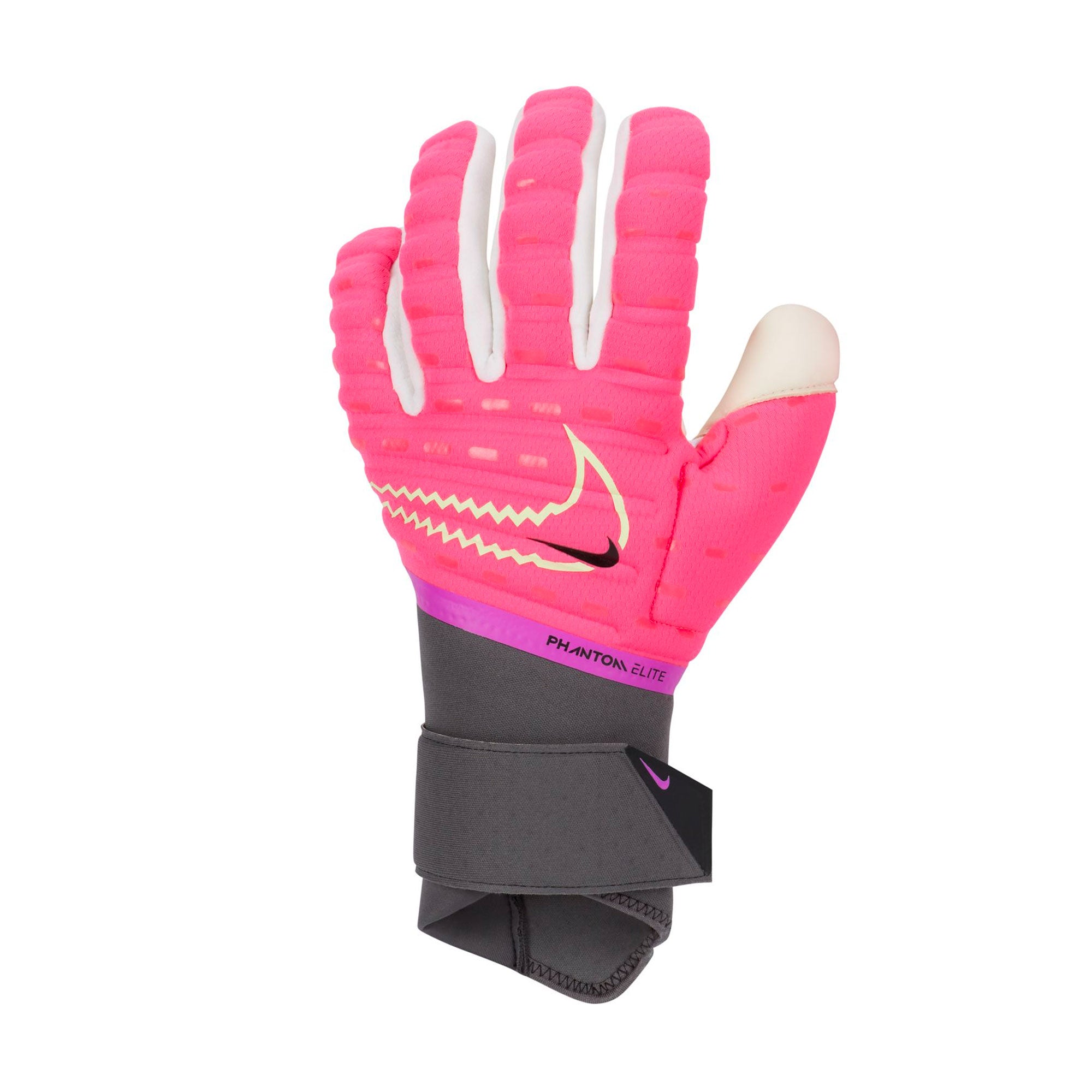 Nike, Nike Men's Phantom Elite Goalkeeper Gloves Hyper Pink/Volt