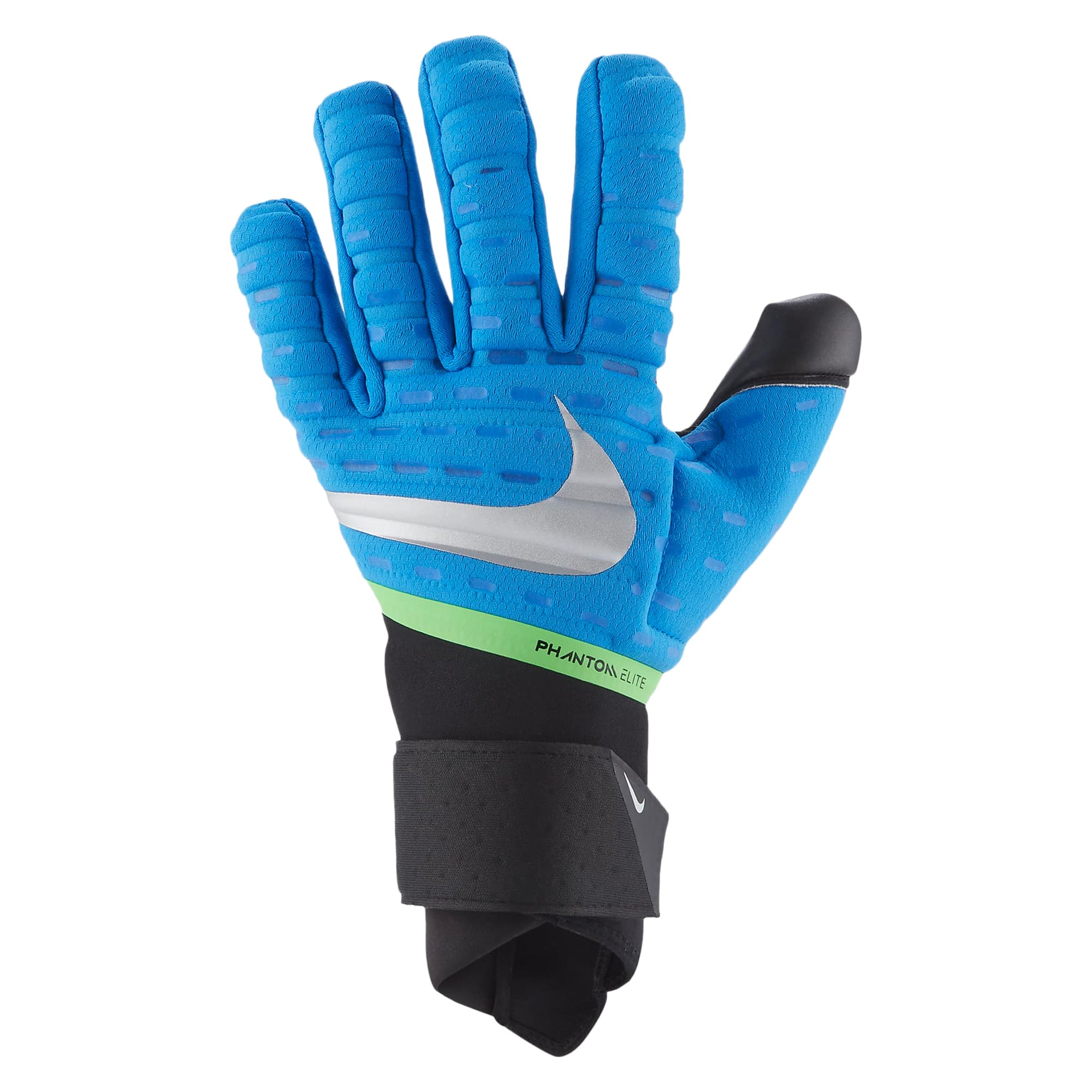 Nike, Nike Men's Phantom Elite Goalkeeper Gloves Photo Blue/Black