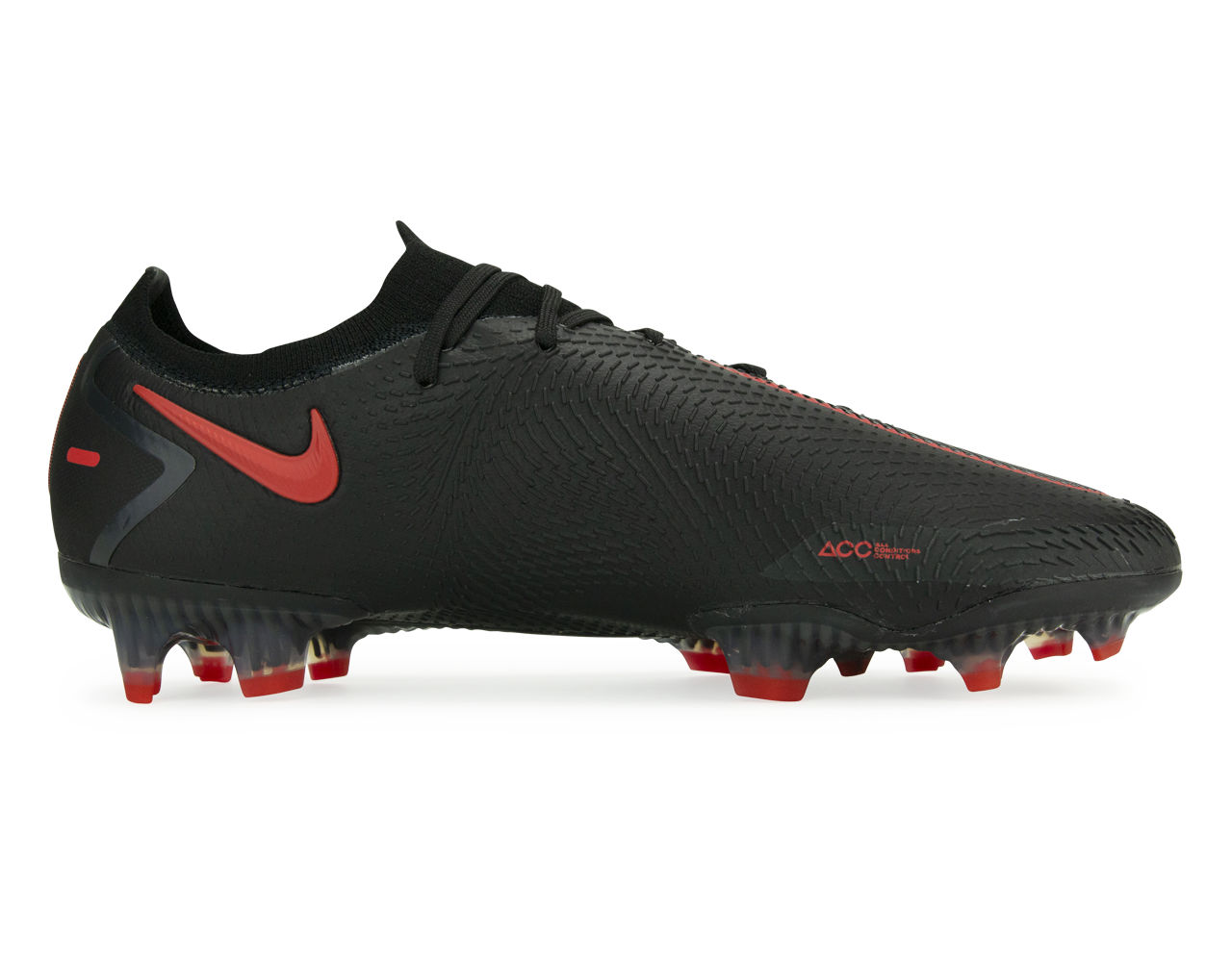 Nike, Nike Men's Phantom GT Elite FG Black/Dark Smoke Grey/Chile Red