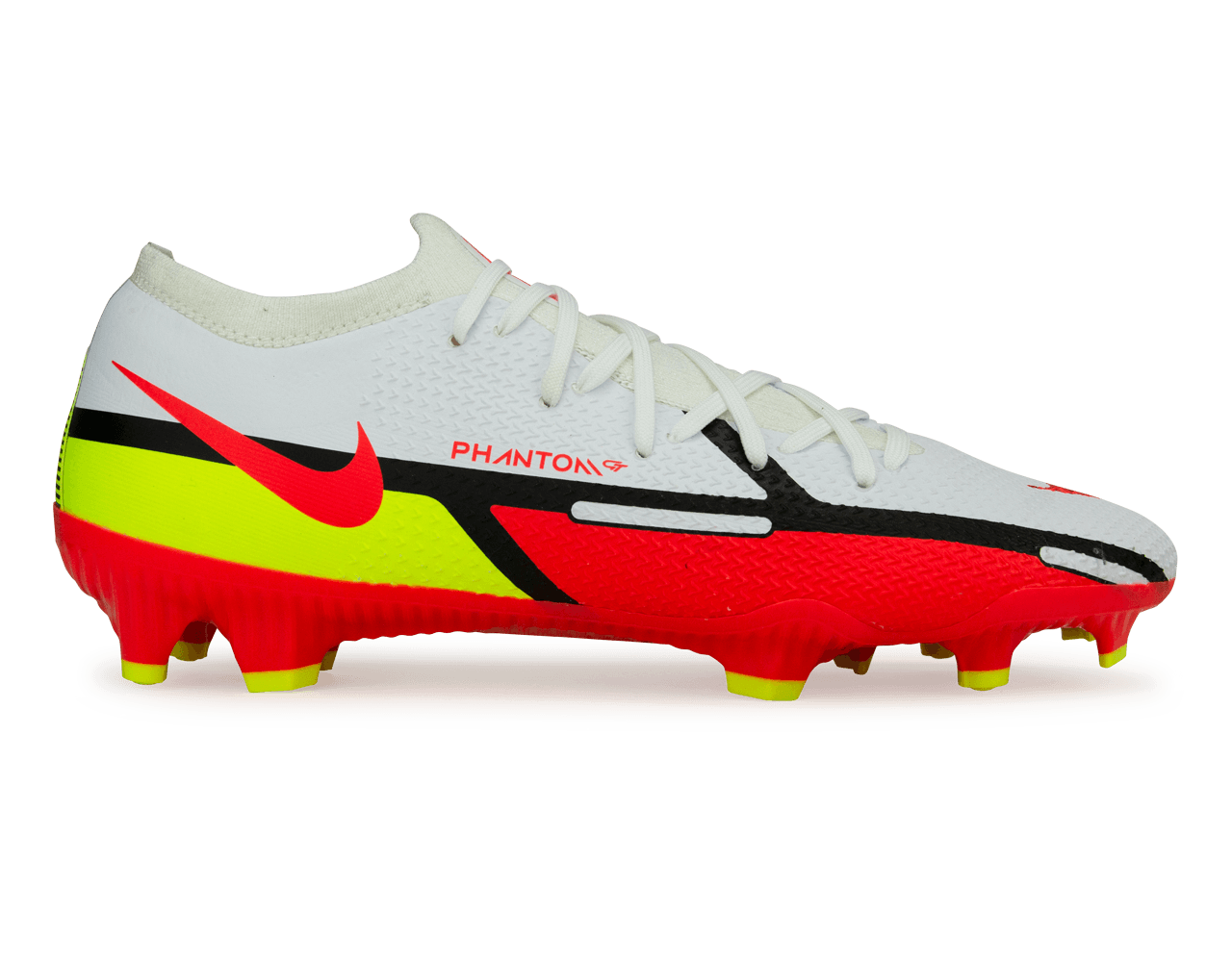 Nike, Nike Men's Phantom GT2 Pro FG White/Bright Crimson