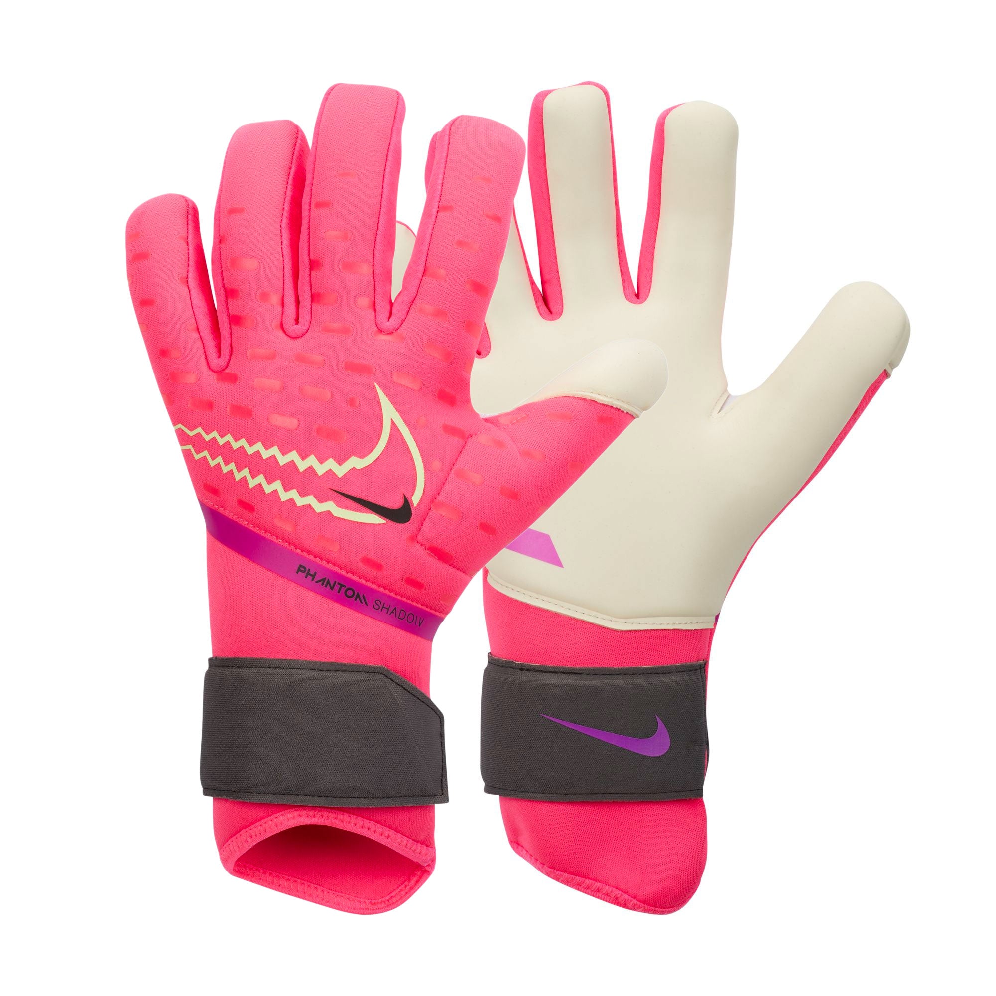 Nike, Nike Men's Phantom Shadow Goalkeeper Gloves Hyper Pink/Volt