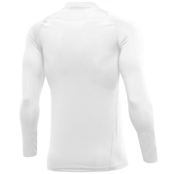 adidas, Nike Men's Pro Fitted Long Sleeve Top White