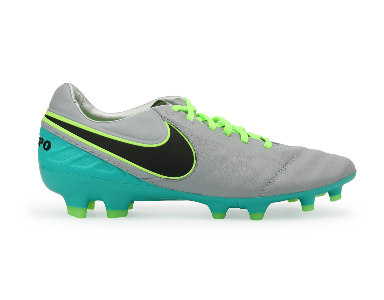 Nike, Nike Men's Tiempo Legacy II FG Wolf Grey/Black/Clear Jade