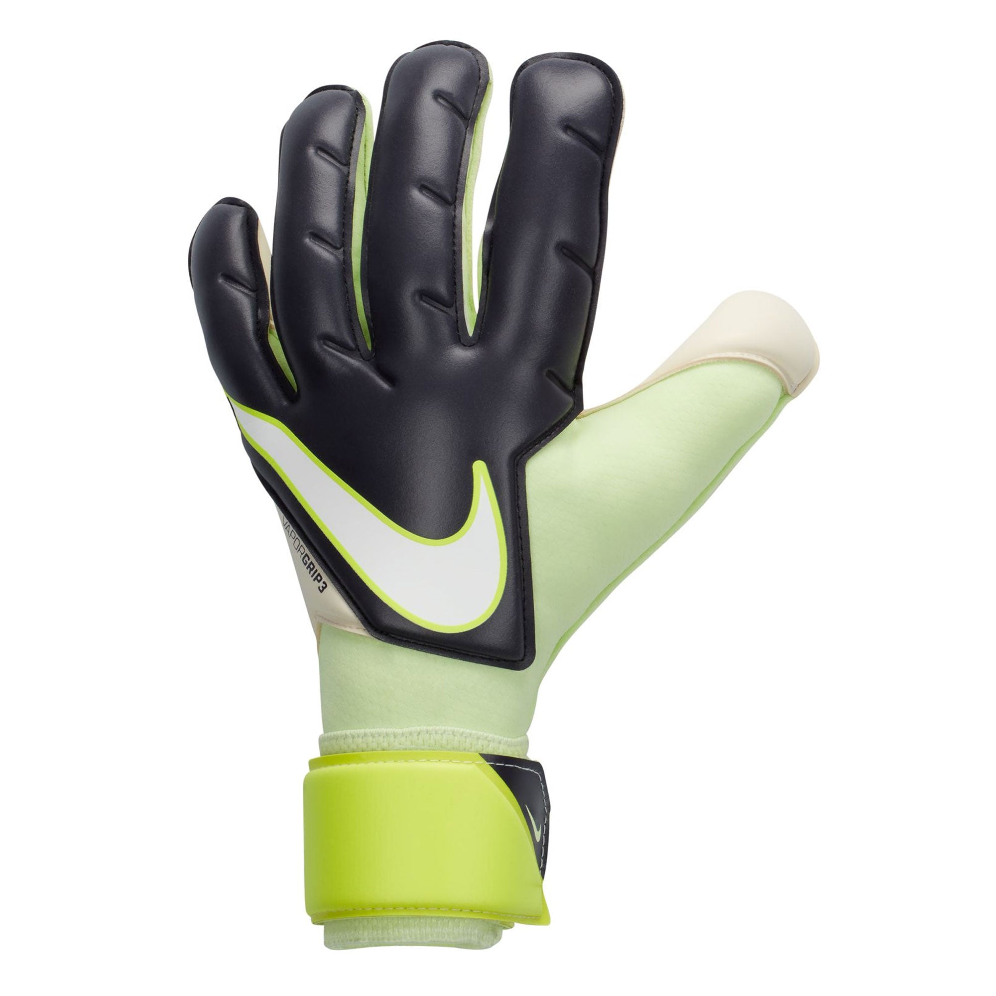 Nike, Nike Men's Vapor Grip 3 Goalkeeper Gloves Black/Volt