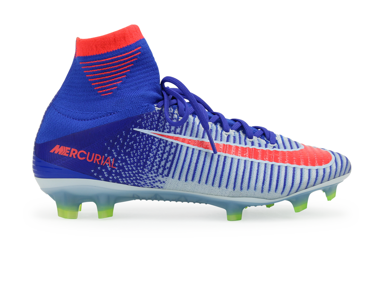 Nike, Nike Women's Mercurial Superfly V FG White/Bright Crimson/Racer Blue