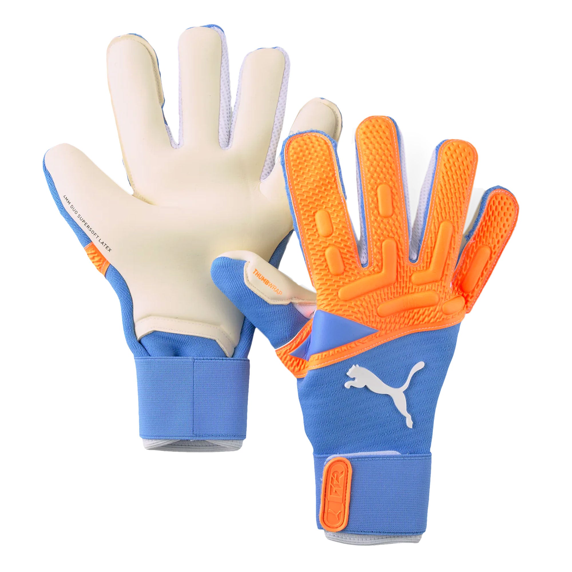 PUMA, PUMA Future Pro Hybrid Cut Goalkeeper Gloves Orange/Blue