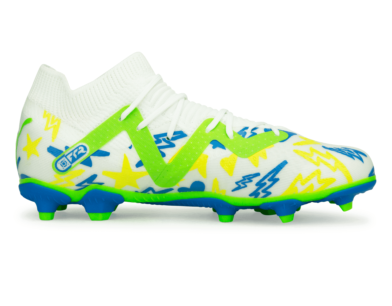 PUMA, PUMA Kids Future Match x Neymar FG/AG White/Blue/Lemon