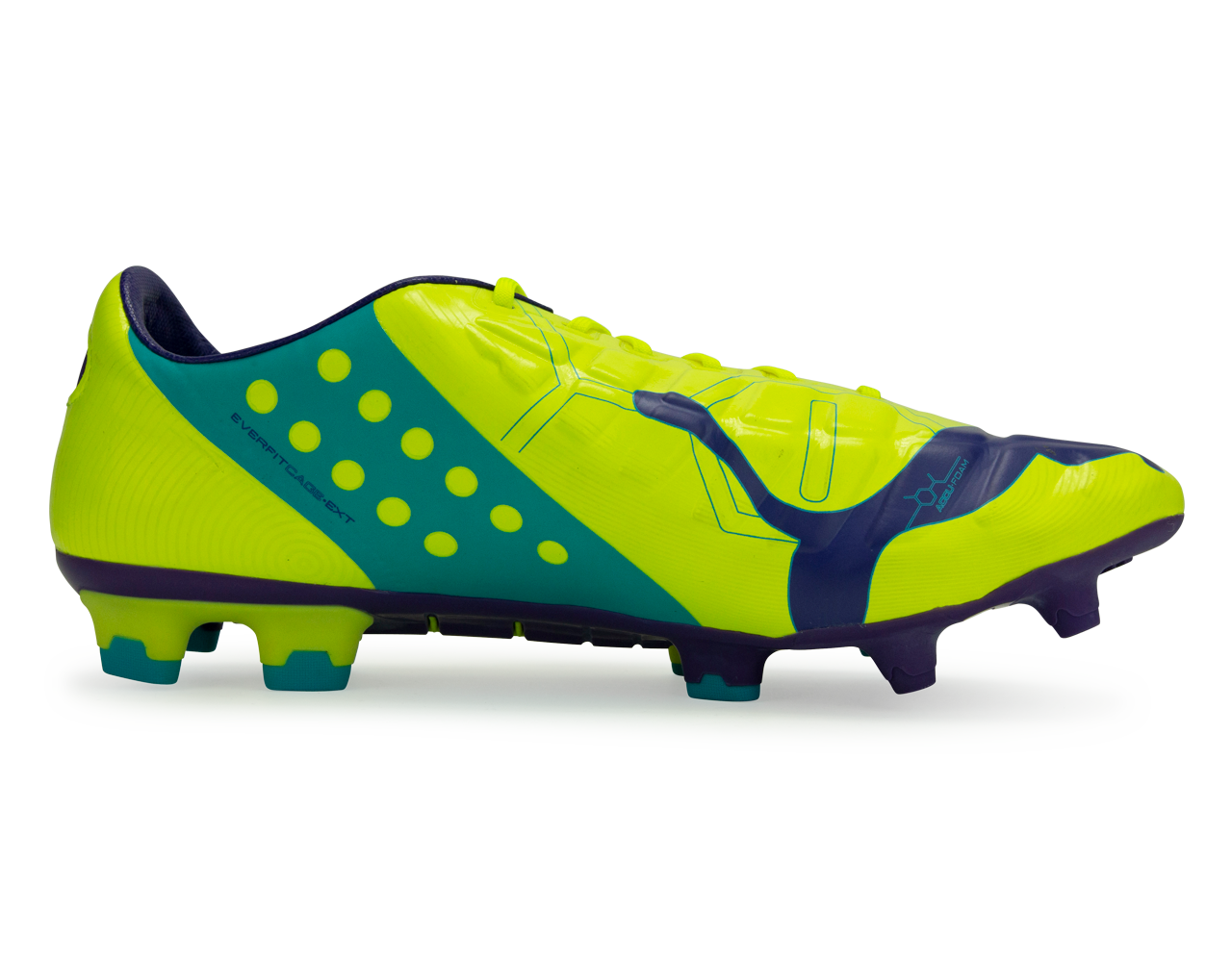 PUMA, PUMA Men's EvoPower 1 FG Yellow/Purple