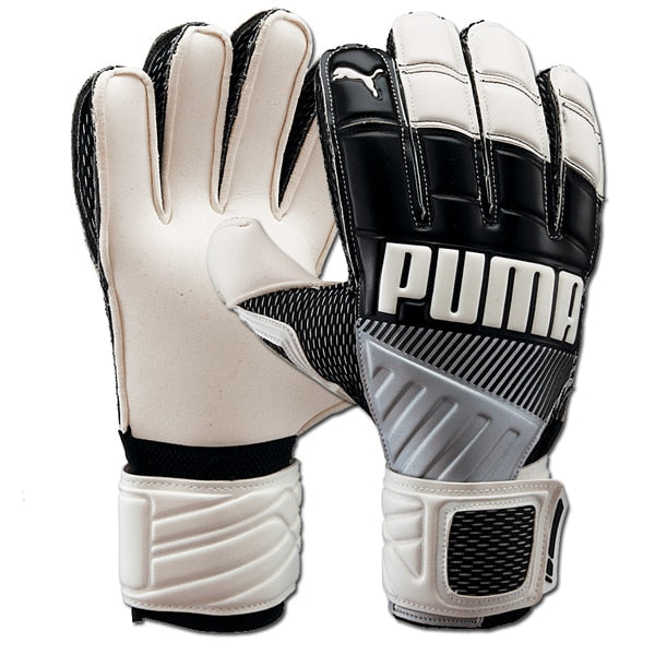 PUMA, PUMA Men's Fluo Protect Goalkeeper Gloves Black/White