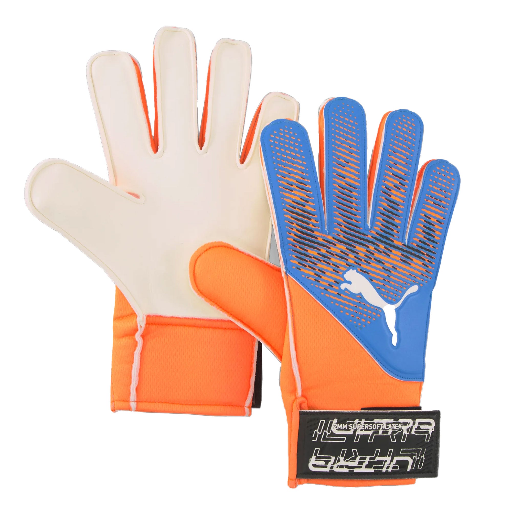 PUMA, PUMA Men's Ultra Grip 4 RC Goalkeeper Gloves Orange/Blue