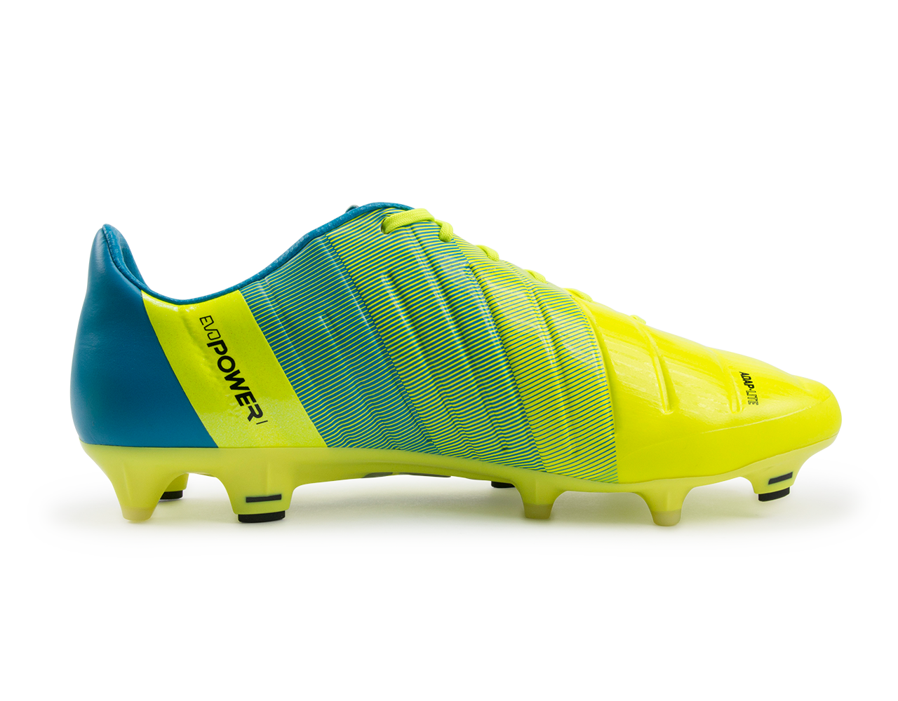 PUMA, PUMA Men's evoPOWER 1.3 FG Safety Yellow/Black/Atomic Blue