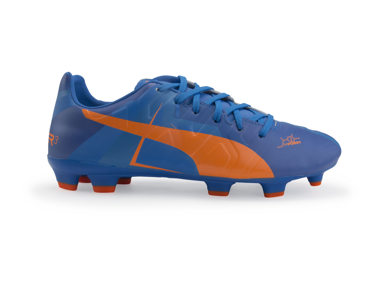 PUMA, PUMA Men's evoPOWER 3 H2H FG Orange Clown Fish/Electric Blue Lemonade