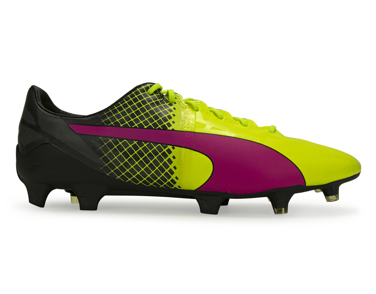 PUMA, PUMA Men's evoSPEED 1.5 Tricks FG Pink Glo/Safety Yellow/Black