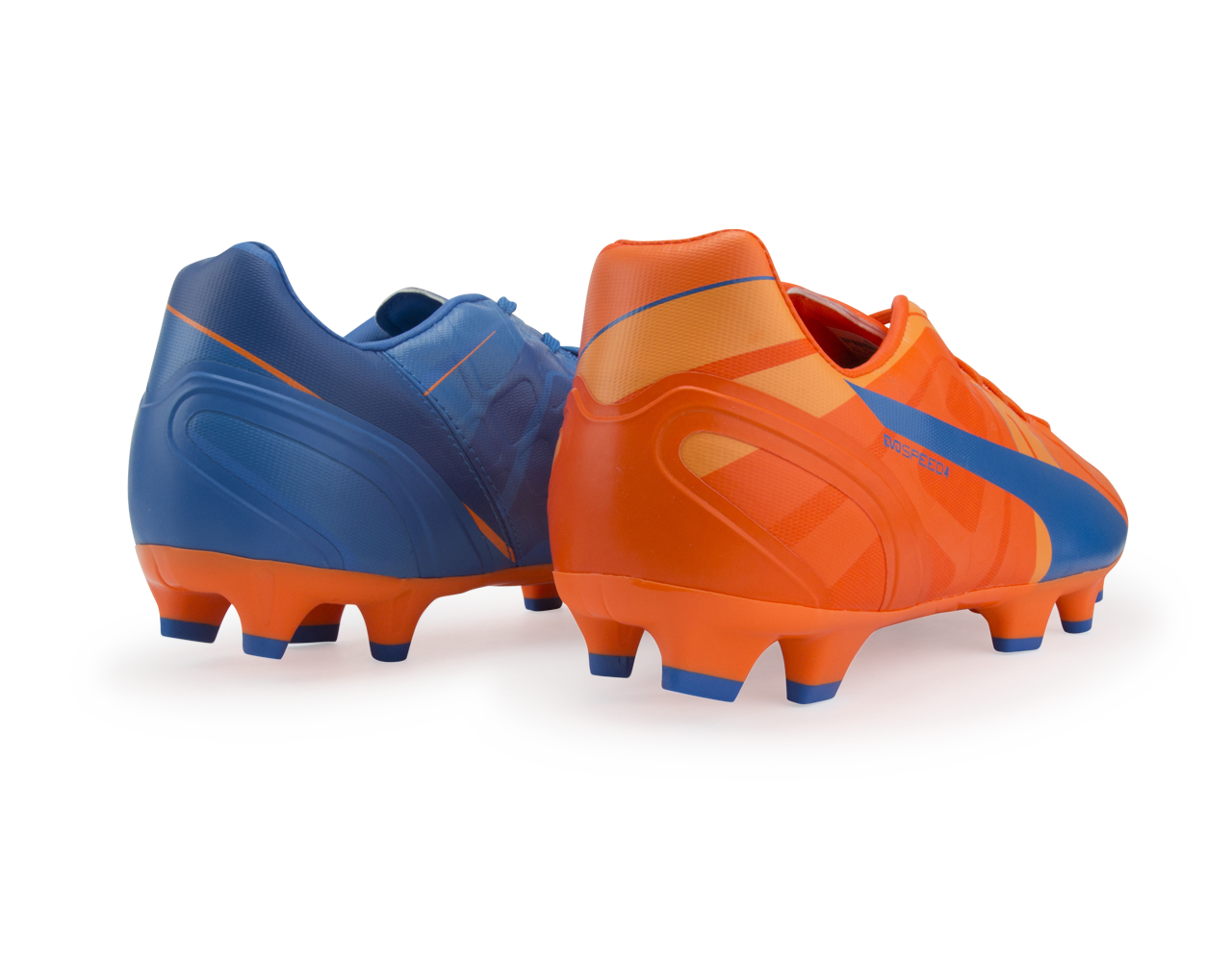 PUMA, PUMA Men's evoSPEED 4 H2H FG Orange Clown Fish/Electric Blue Lemonade