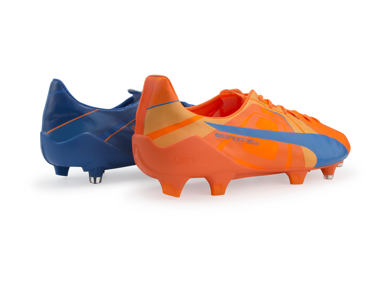 PUMA, PUMA Men's evoSPEED SL H2H FG Orange Clown Fish/Electric Blue Lemonade