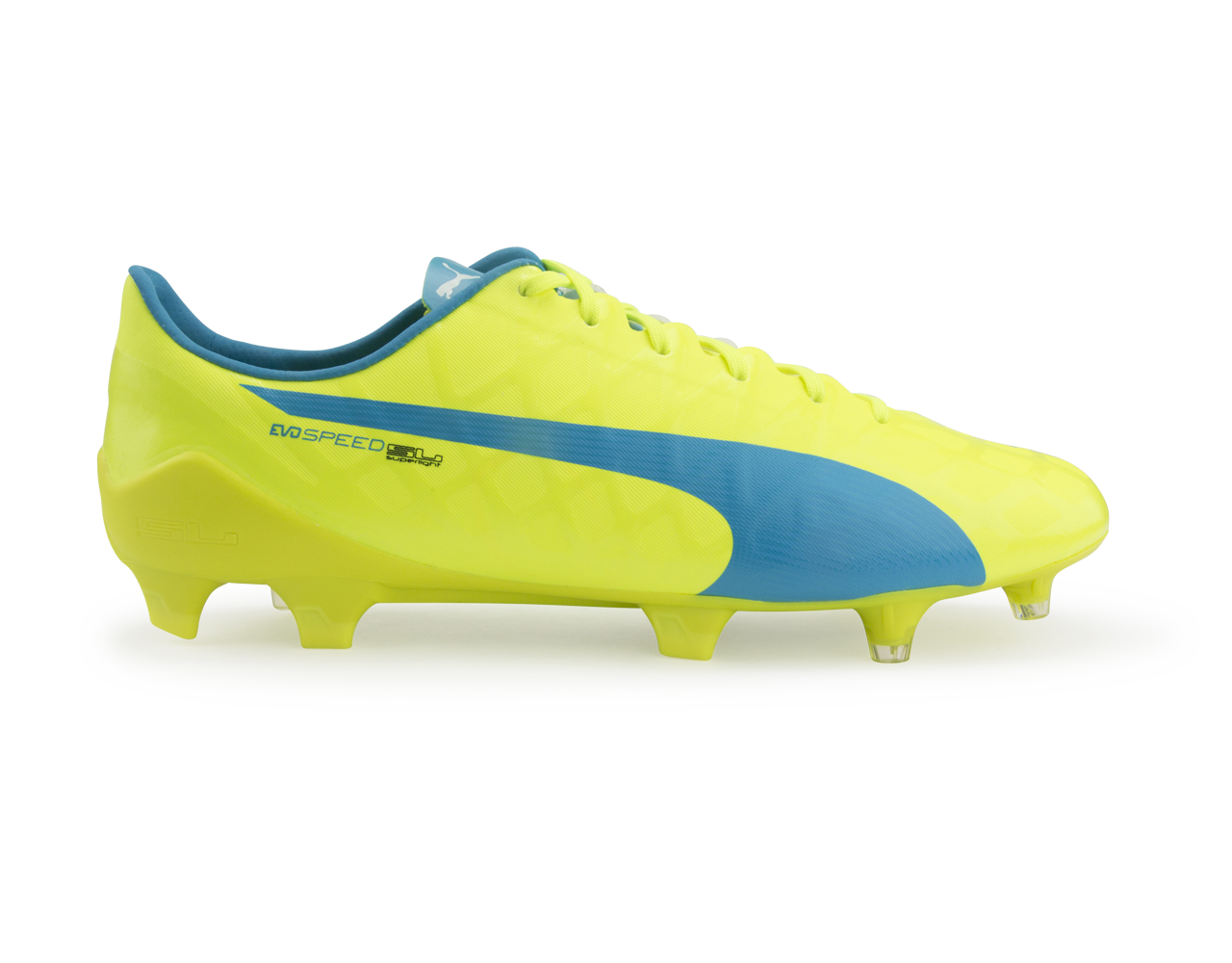 PUMA, PUMA Men's evoSPEED SL-S FG Safety Yellow/Atomic Blue/White